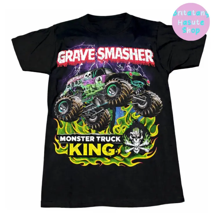 New Grave smasher Monster Truck youth & adult shirt, monster truck shirt, country boy clothes, toddler boy stuff, racing lover