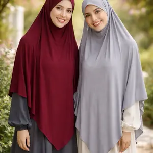 Cotton jersey diamond shape hijab khimar