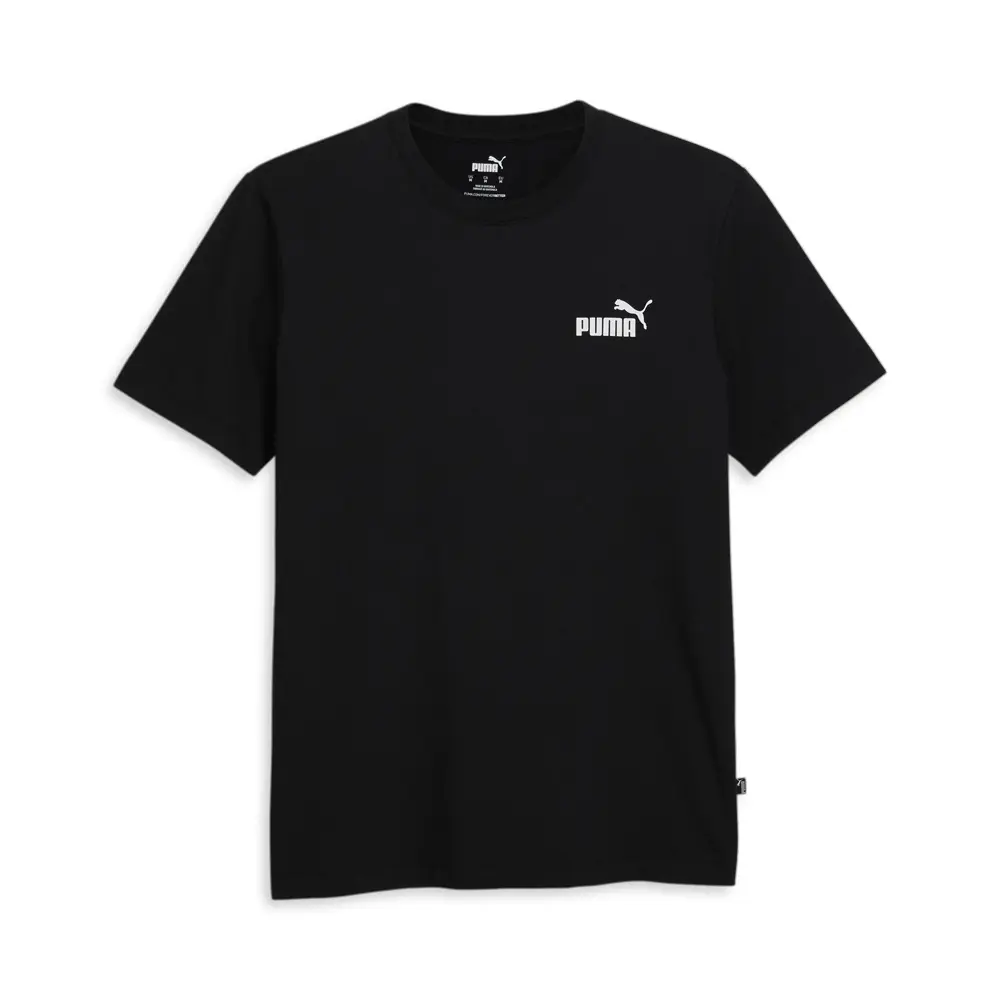 PUMA Mens Essentials No. 1 Logo Crew Neck Short Sleeve Casual Tops Casual - Black PUMA Mens Essentials No. 1 Logo Crew Neck Short Sleeve Casual Tops Casual - Black