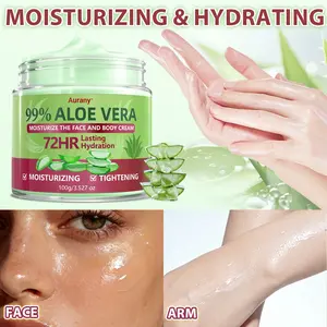 Aloe Vera Cream,Moisturizing&Tightening, Face&Body Moisturizer,  72-Hour Long-Lasting Moisturizing, Suitable ,Hydrating, Soothing for Dry Skin,Psoriasis, Eczema For Men Ang Women, for Skin, Face, & Sensitive Skin-100g