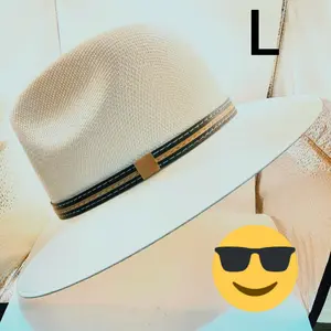 Poly Wool Panama Hat - Pachuco Sombrero Men Women Light Beige L Only 1 Color