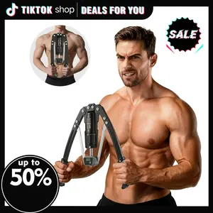 【Featured TikTok Products】S.Y.Outdoor Hydraulic Power Chest & Arm Twister Trainer - Adjustable 22-440lbs Resistance, Smart Rep Counter , Portable Home Gym Equipment for Upper Body Strength Training