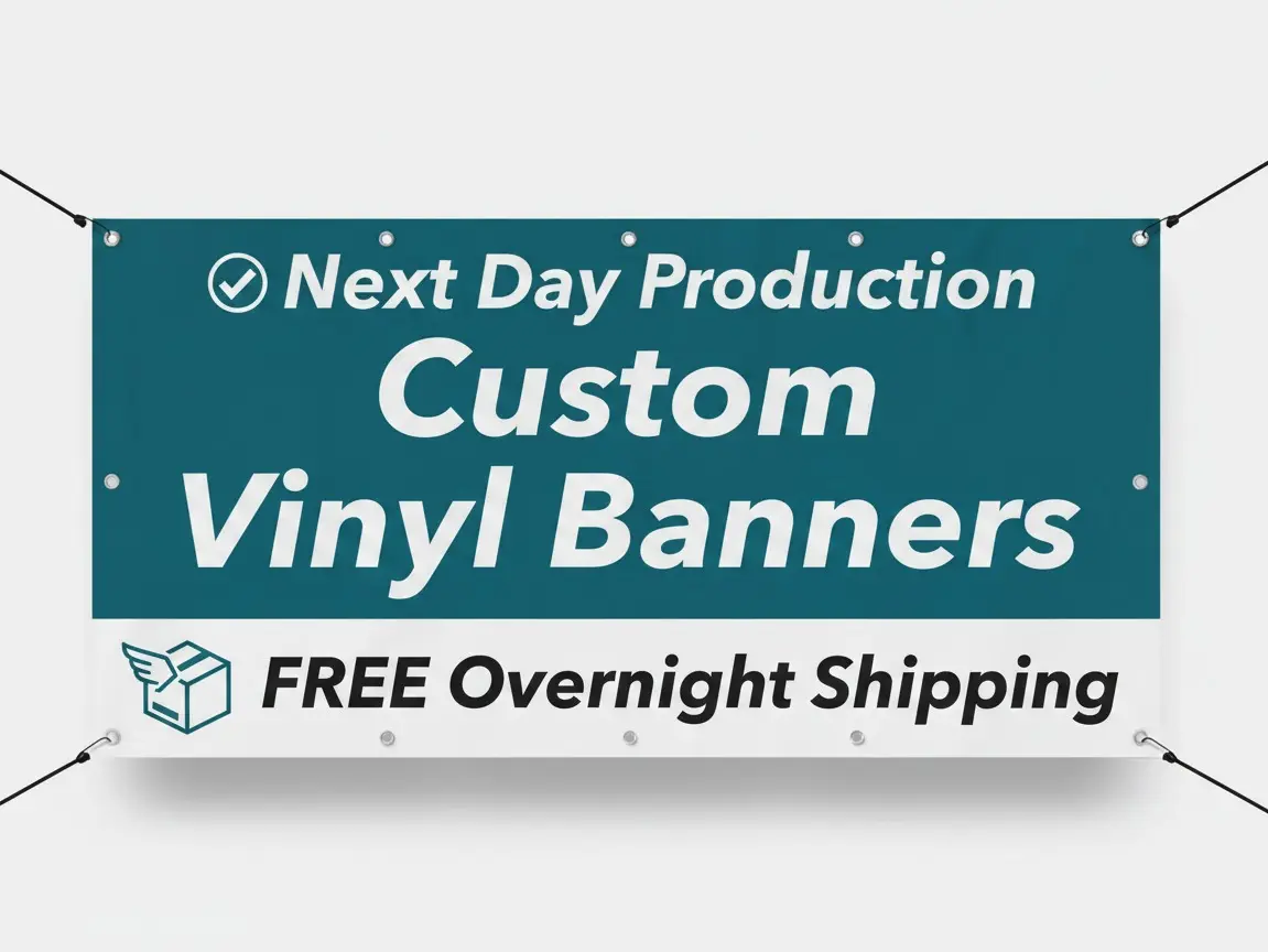 Custom Vinyl indoor/outdoor banner 2x4ft