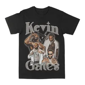 Kevin Gates Graphic Tee Hip Hop Rap Style For Fans Of Kevin Gates Unisex Unisex Coton Graphic Tee Men & Women’s Casual