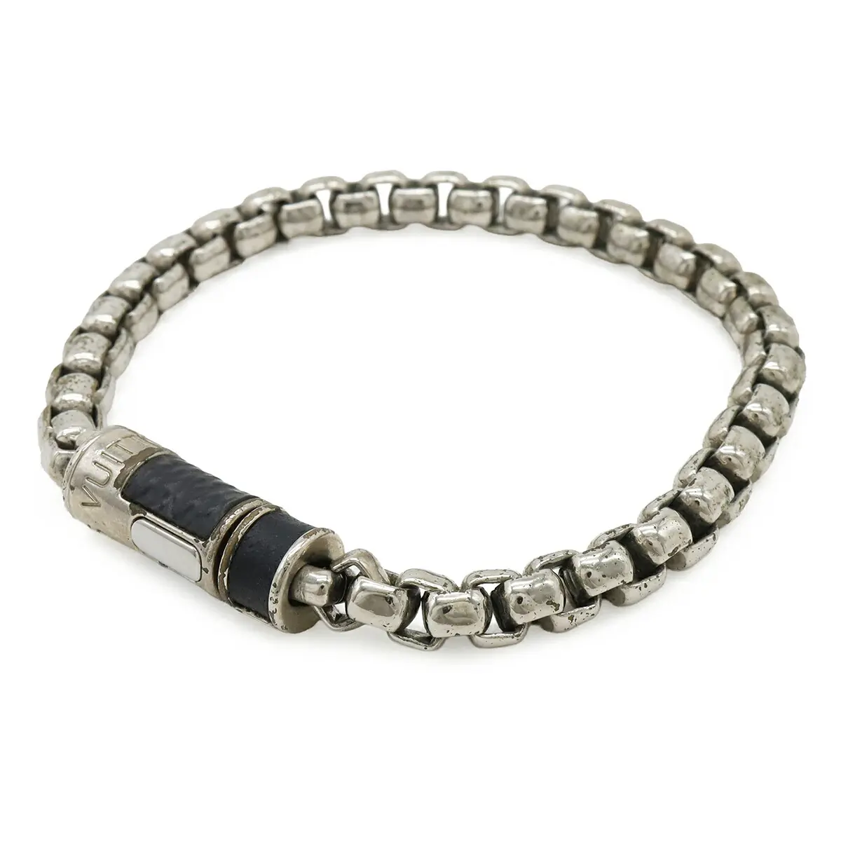 Pre-owned Louis Vuitton Canvas Small Leather Goods Monogram Eclipse Bracelet