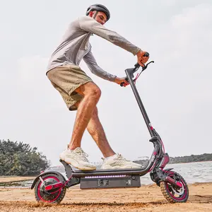 【Off-Road Starter】Powerful Off Road  Electric Scooter, 10' Pneumatic Tires, LED Screen Design, Double Suspension, APP Control, Adult Commuting Electric Scooter