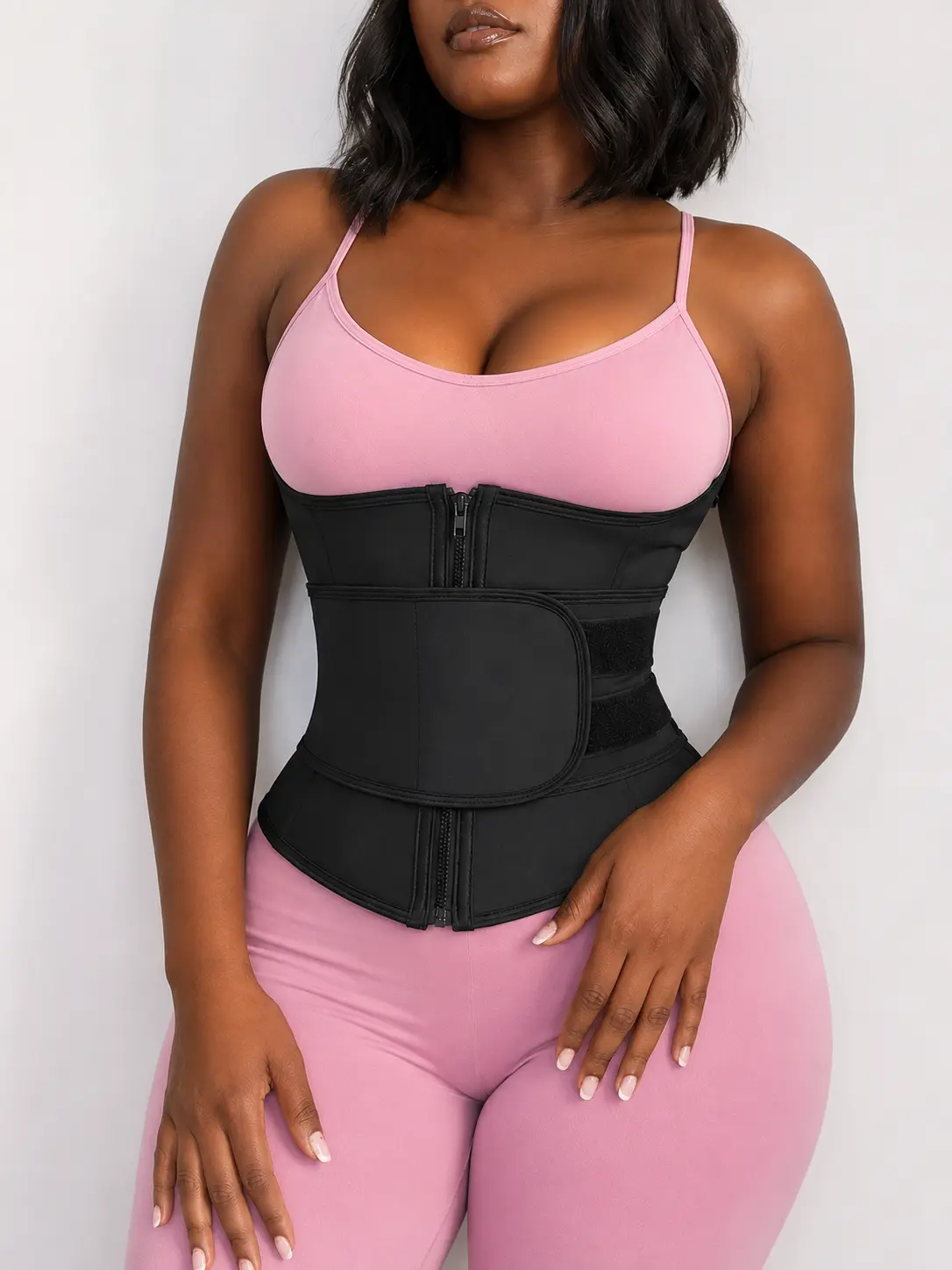 Women's Waist Trainer Belt – Tummy Control Body Shaper with Back Support, Adjustable Compression Waist Belt for Workouts, Fitness & Everyday Wear Clothes Gym
