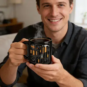Mechanic Tool Box Coffee Cup, Mechanic Mug, Perfect Gift for Mechanics, 11 Oz Water Cup, Ideal Birthday Party Festival Present