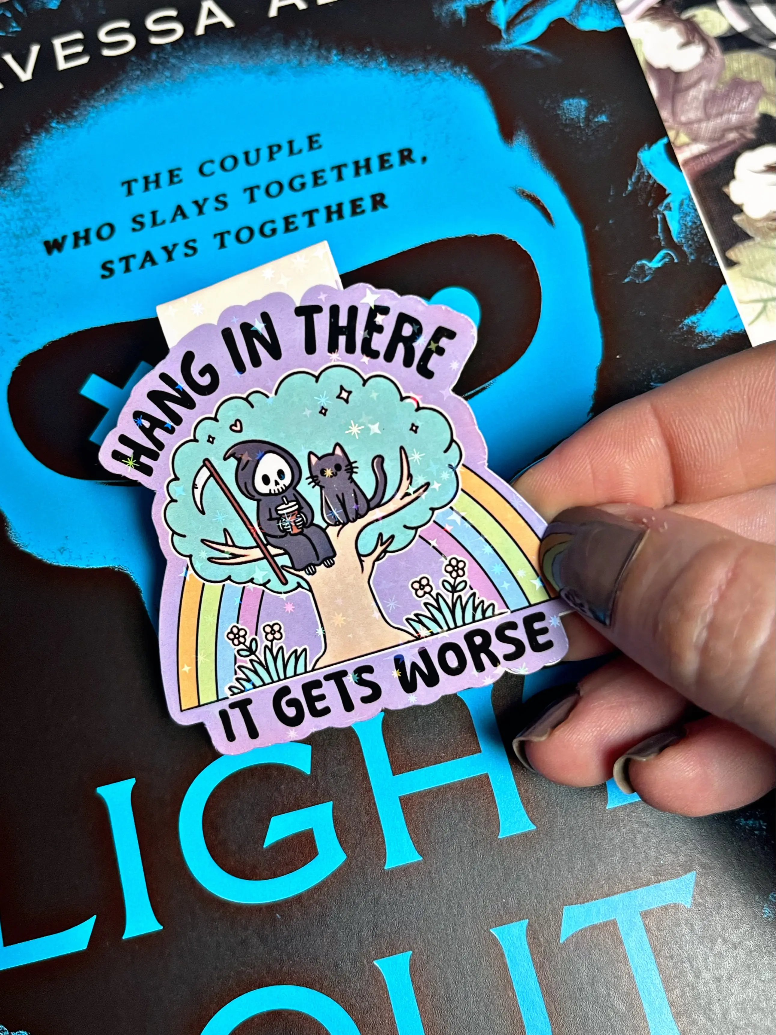 Cute Magnetic Bookmark, Sarcastic Bookmark, Hang In There It Gets Worse