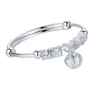 Elegant 925 silver-plated  Bracelet with Exquisite Lace Design & Pendant Fashion Jewelry for Women 6cm Length Perfect forDaily Wear & Gift Giving Ideal for Valentine'sDay bangle high appearance braceletpopular gift