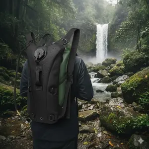 Military 3L Hydration Pack: Leak-Proof Tactical Backpack for Running, Cycling, Hiking. Wide Mouth, Adjustable, Waterproof & Durable. Emergency Survival Gear, Outdoor Adventure Must-Have. Long-Distance Trek Companion. Built for Harsh Environments.