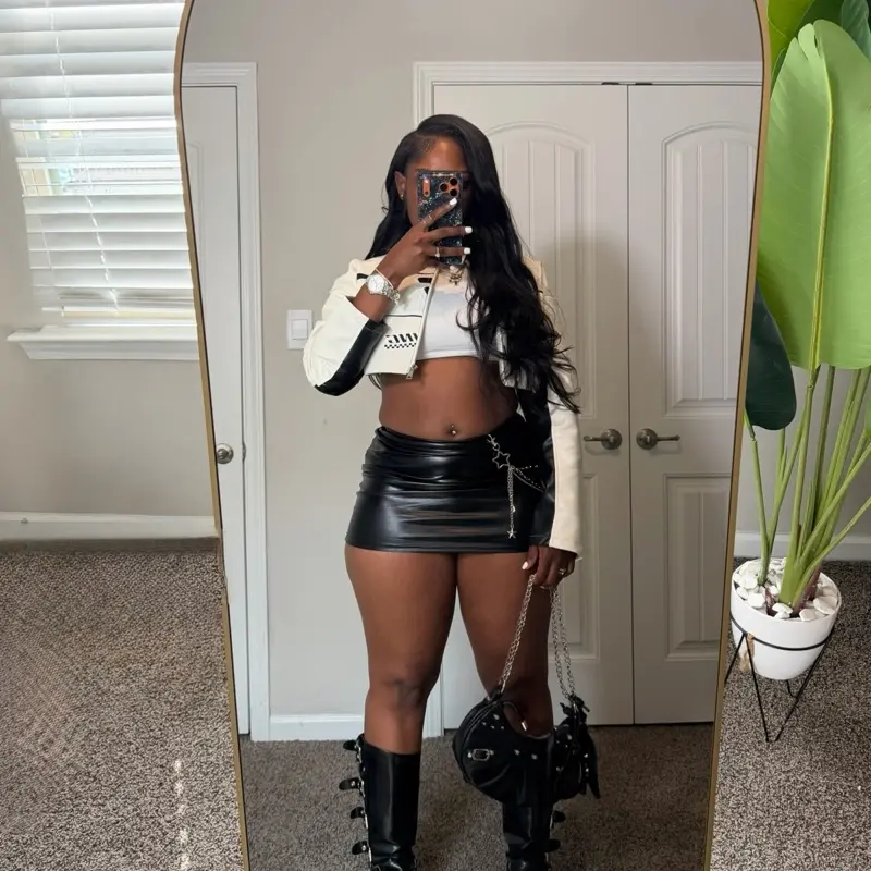 Midnight Leather Skirt