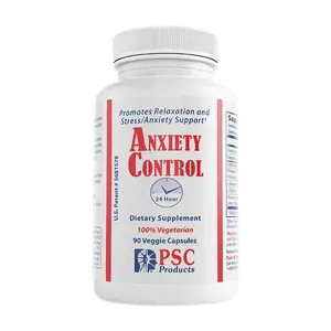 Anxiety Control 24® - Natural Stress & Anxiety Relief with GABA, Magnesium, Vitamin B6 - 90 Veggie Capsules for Calm Neurotransmitters & Restful Sleep
