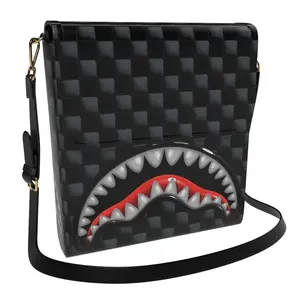 SPRAYGROUND SHARK IN PARIS BALLOON MESSENGER SLING BAG