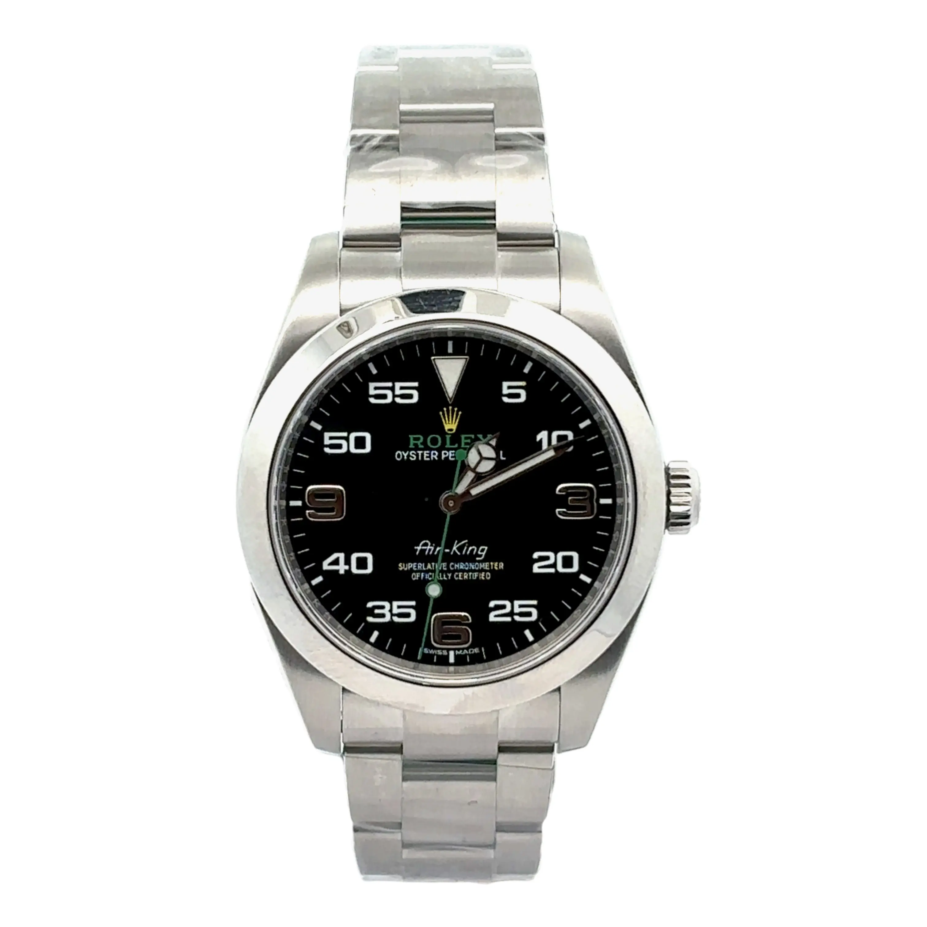 Rolex Air King 116900 40mm Black w/ Printed and Applied Markers Dial Stainless Steel - 2021 Card