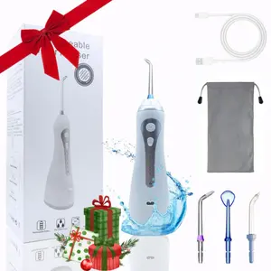 Water Flosser, 1 Set Portable Rechargeable Oral Irrigator & Accessories, Waterproof Cordless Water Teeth Cleaner, Professional Flossing Cleaning Pick for Home & Travel