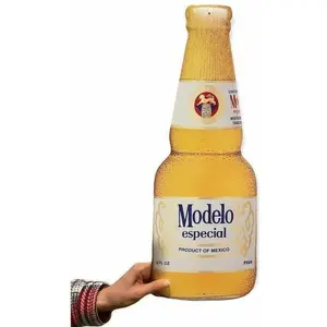 Modelo Especial Metal Beer Bottle Sign – 21” x 8” Bar & Mancave Decor 🍺🛠️