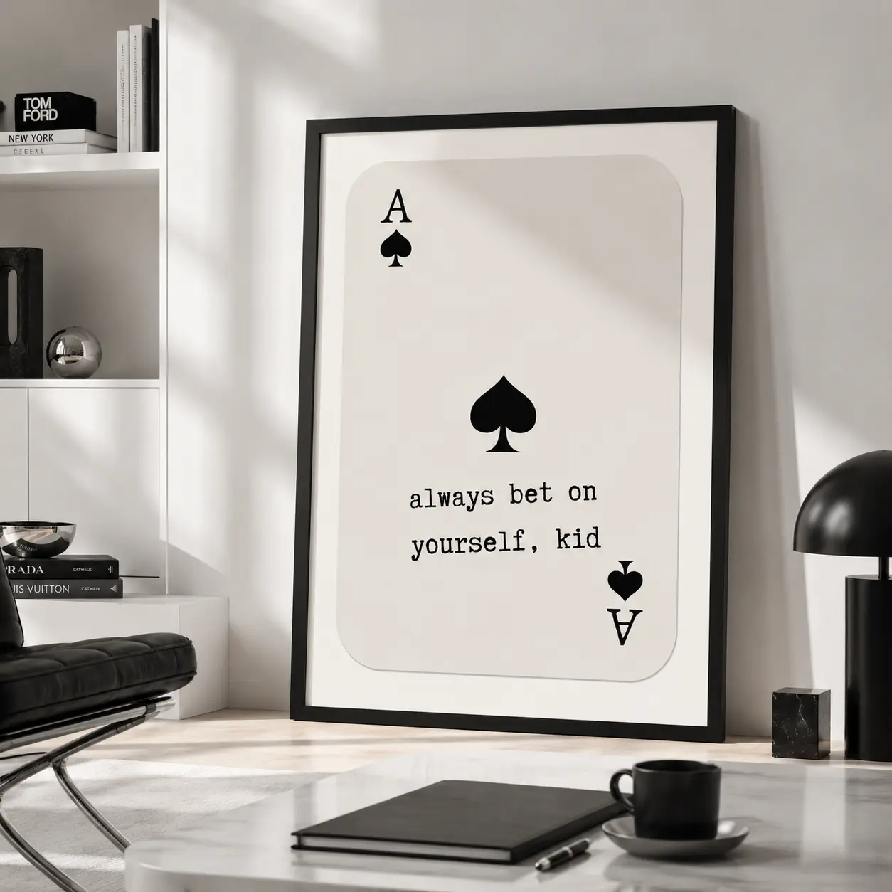 Ace of Spades Poster | Daily Affirmation | Motivational Wall Art