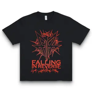 Falling In Reverse - ThronsAesthetic Creepy Dark Wind Street elements Comfortable Cotton Tee