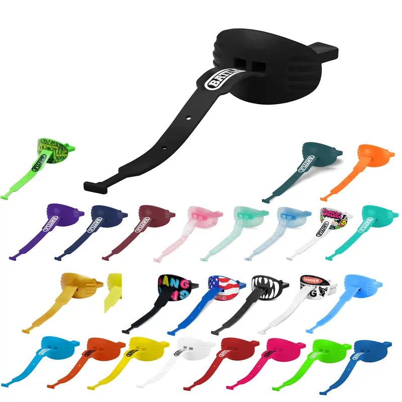 Battle Sports Speed Football Sports Mouthguard with Connected Tether Strap, Lip Shield and Bite Pad, Comfortable Fit for Better Performance