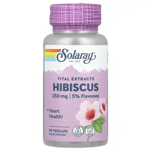 Solaray Vital Extracts, Hibiscus, 60 VegCaps