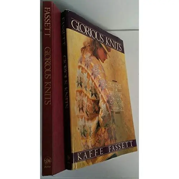 USED Book - Glorious Knits - Designs for Knitting Sweaters, Dresses, Vests and Shawls by Kaffe Fassett (Hardcover) - english