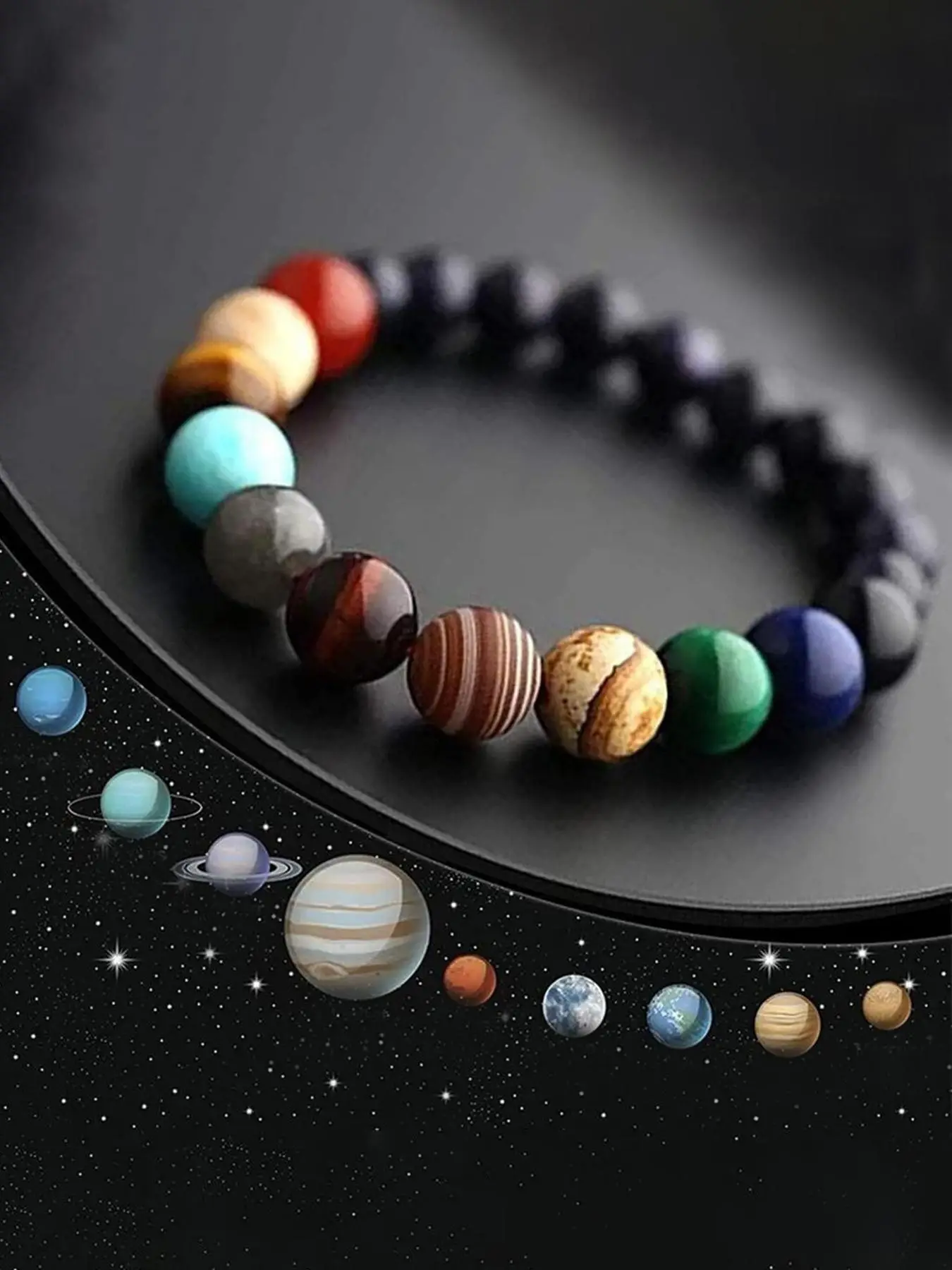 Street Trend Marble Print Beaded Bracelet, Boho Vintage Matching Bracelet, Chic All-match Jewelry As Gift for Friends & Family