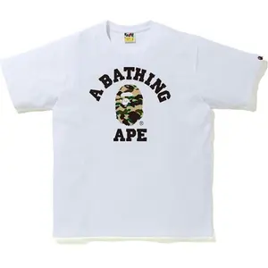 BAPE 1st Camo College T-Shirt White/Yellow (men) by StockX