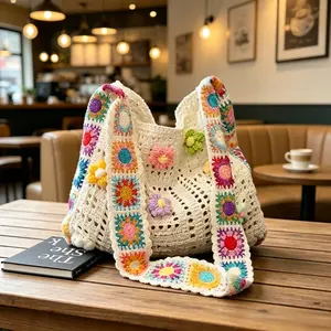 Women Retro Floral Patchwork Messenger Bag Boho Crossbody Bag Hand Washable Lightweight Casual Shoulder Tote for Daily Sports Outdoor Use,summervibes