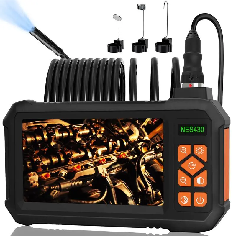 Industrial Borescope Tools, 1080P HD Inspection Camera Tool, Work Equipment, IP67 Waterproof Endoscope Tools, Borescope Camera with Light, Snake Camera, Practical Measuring Tools for Car Repair, Home Pipe Repair Tools