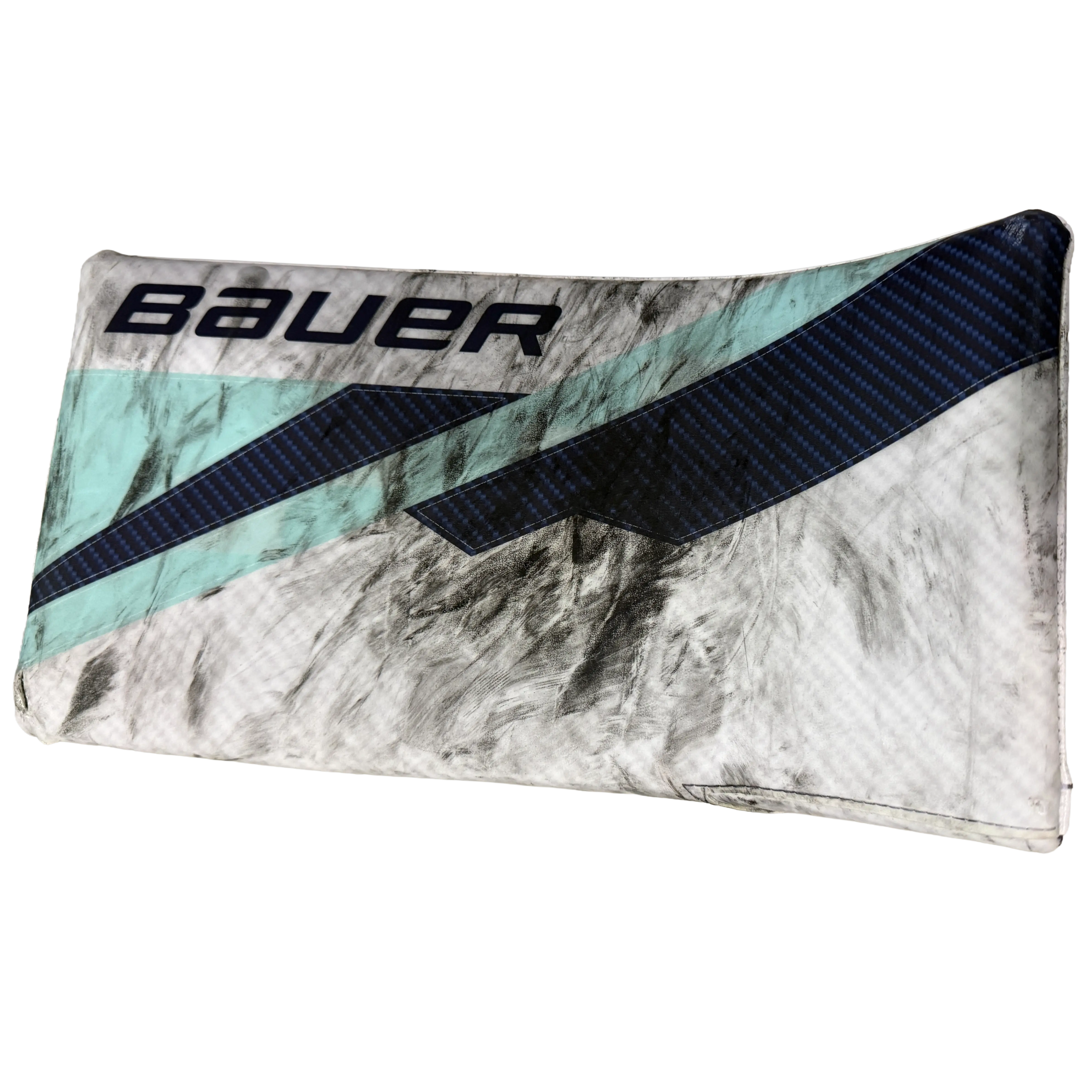 J. Daccord #35 Used Blocker Glove Bauer