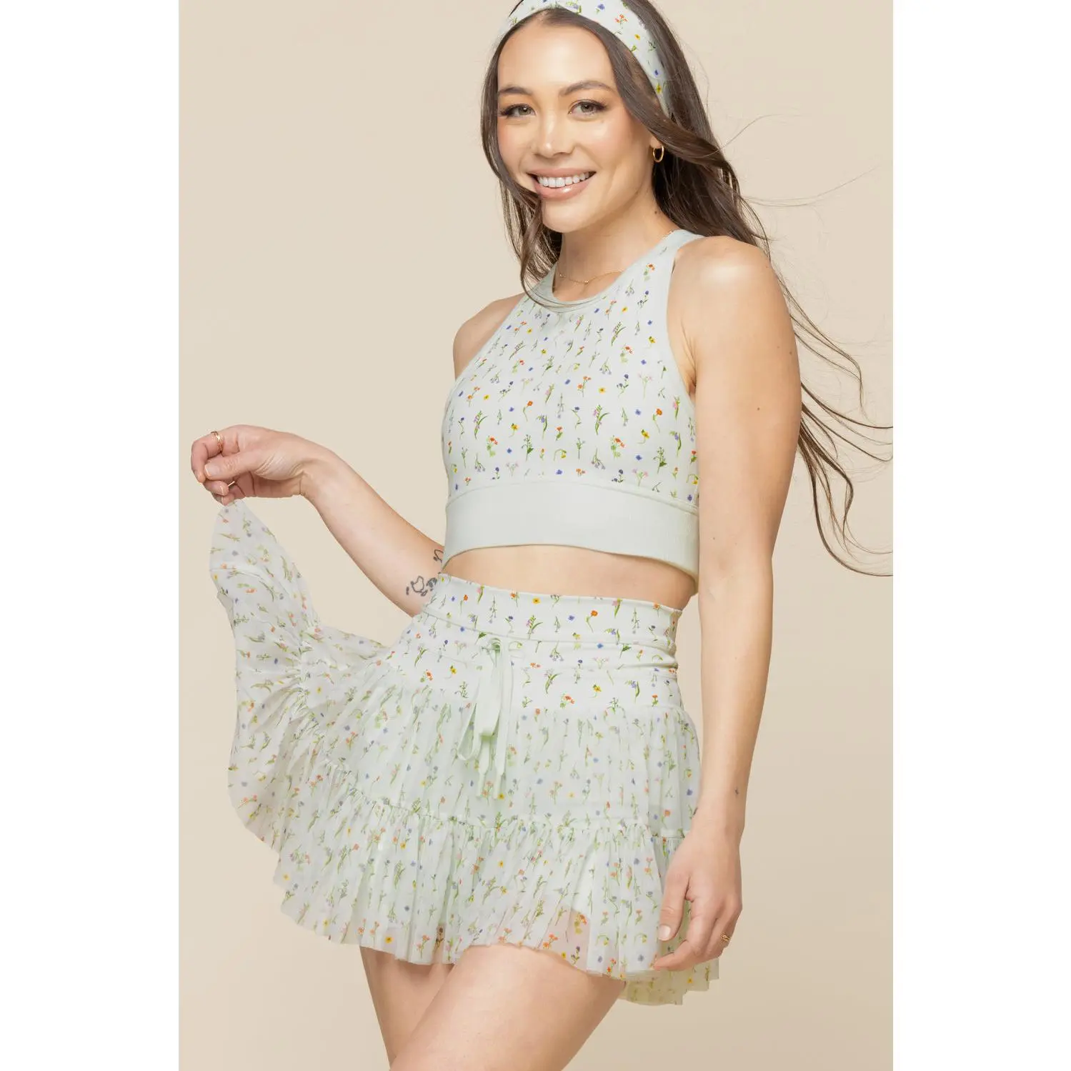 Pirouette Skort - Meadow