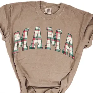 Holiday Mama Comfort Color Tee - Women's Top - Womenswear graphic tees