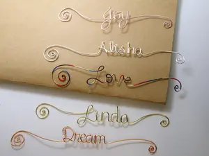 Personalized Wire Name Bookmarks Personalized Wire Name Bookmarks