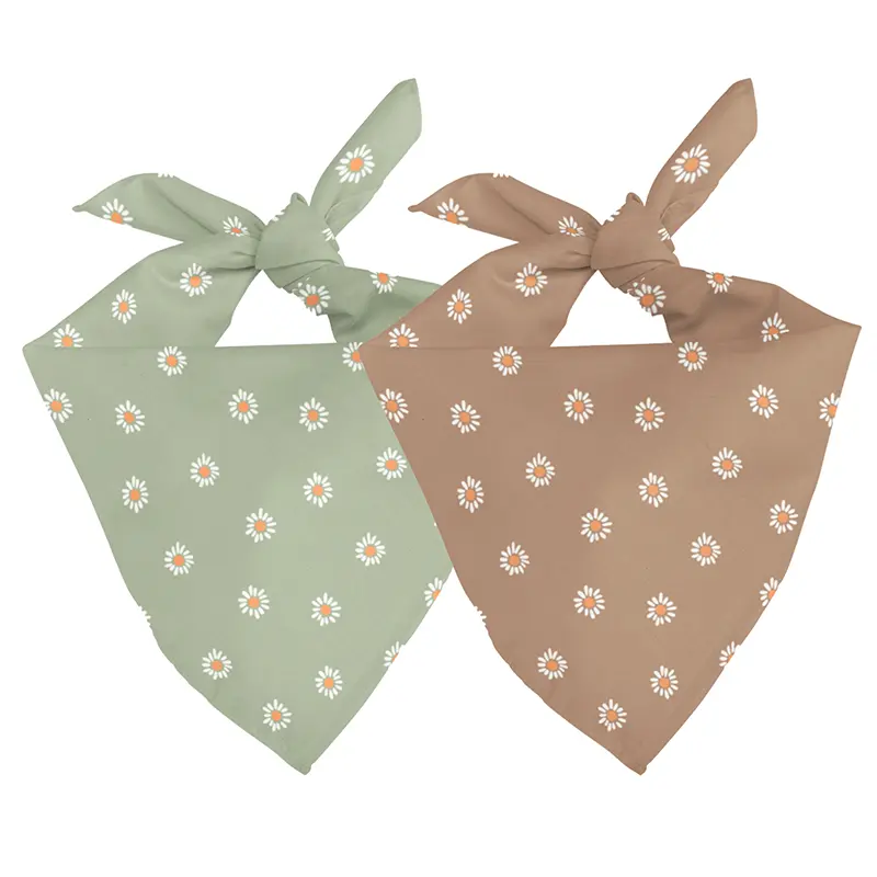 Daisy Dog Bandana & Matching Scrunchie Set
