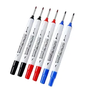 6-Pack Permanent Waterproof Quick-Dry 20mm Fine Tip Markers, Ideal for Deep Marking and Precision Writing, Versatile Drawing Tools, Office Stationery