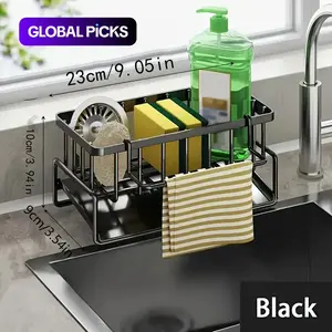 Kitchen Sink Organizer, 1 Count Space-Saving Sponge, Soap, Brush and Cloth Storage Rack, Kitchen Sink Storage Rack for Home and Dining Room, Cleaning Tool Organizer #TOP PICKS
