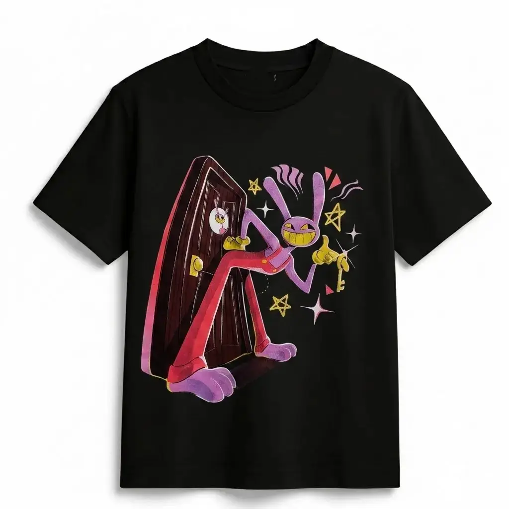 The Amazing Digital Circus Jax Shirt Jax Character Tee The Amazing Digital Circus Graphic T-Shirt Colorful Cartoon Shirt Unisex Animation Fan Tee