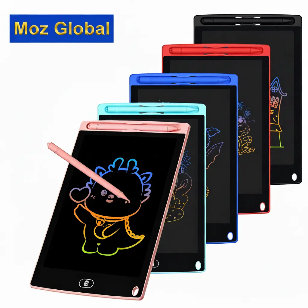 LCD Writing Tablet for Kids 8.5” Pack of 3,5 & 10 – Erasable Reusable Doodle Board, Mess-Free Drawing Pad, Educational Toy Ages 3–8