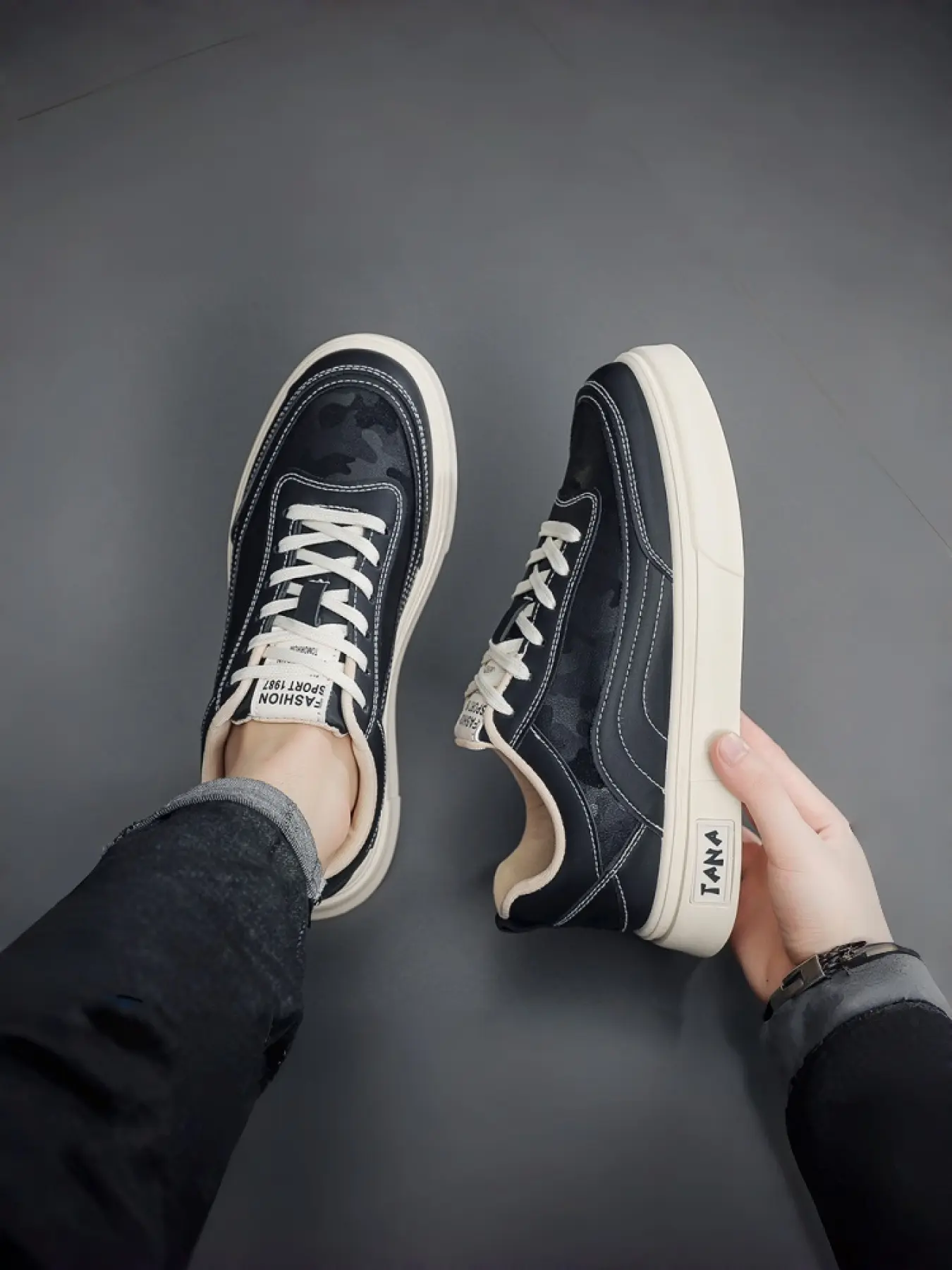 Men's Classic Canvas Sneakers | Breathable Platform White Shoes | Versatile Casual Skate Shoes