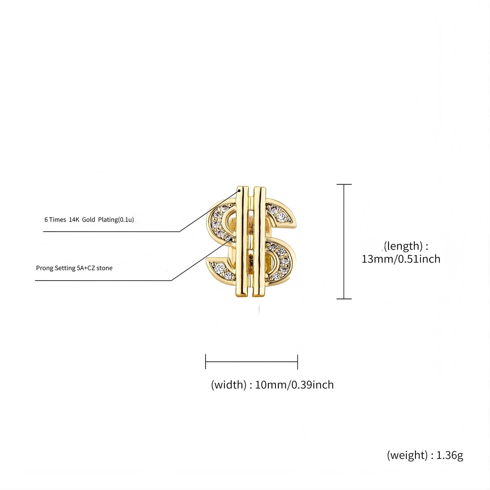 New personality and fashion selling single braces love full zircon braces TEMU explosions Halloween braces exquisite daily tide matching ornaments.