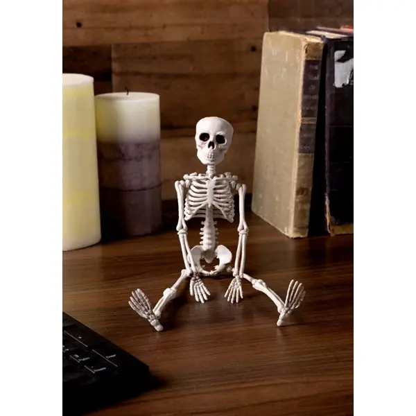 12 Inch Plastic Realistic Skeleton Halloween Decoration