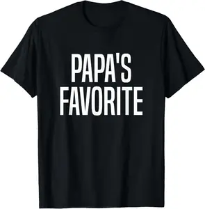 100% Cotton Family Favorites Gifts & more Papa's Favorite Grandchild T-Shirt