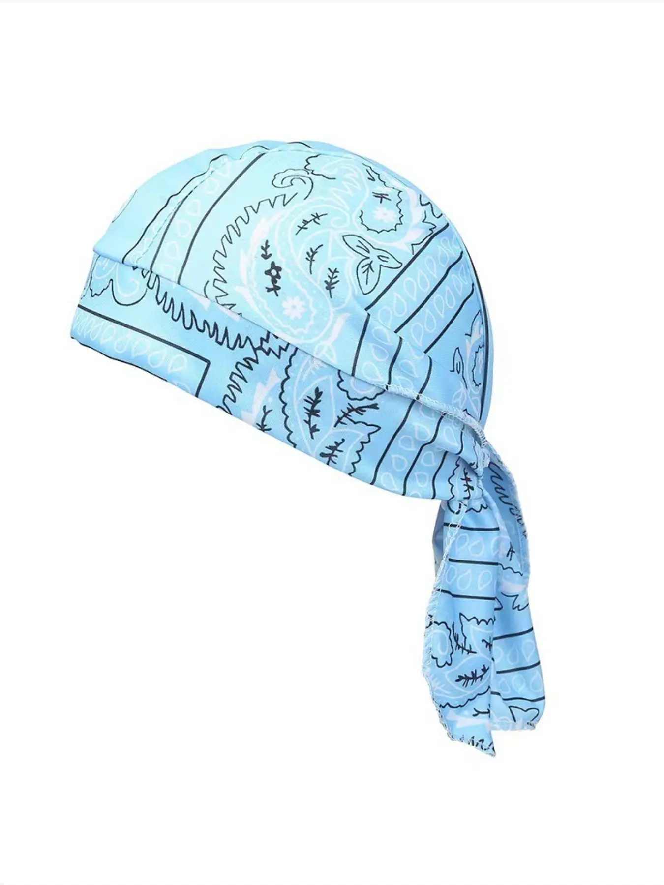 Unisex Street Dance Wild Rags Head Scarf, Digital Print Pirate Bandana, Loose-Fitting Hip Hop Headscarf Hat, Fashion Art Accessory, Scarf Wrap, Fashion Hair Scarves, Scarf for Hair