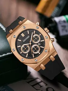 Men's Sport Watch Quartz Analog Silicone Strap Fashion Casual All Season Wearable, Perfect Gift for Him