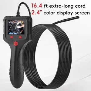 Endoscope Camera with Light Source, HD Inspection Scope, Ip67 Waterproof, LCD Display, Adjustable LED Lights, Flexible Endoscope, Diagnostic Tool