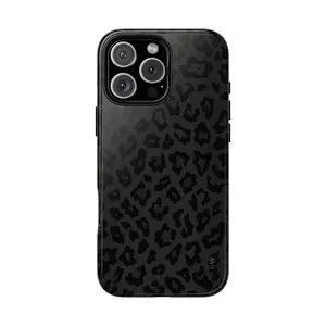 Black leopard print cheetah pattern Phone Cases Phone Cover Hard Case Tough 2-piece Phone Case,for iPhone 17 Pro Max Phone Case 17 Air 16E 16 15 Plus 14 13 12 11 X XS Max XR 7 8 Plus Phone Cases