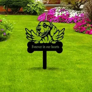 Dog Memorial Stake, Sympathy Sign, Pet Grave Marker, Remembrance Stake, Outdoor Patio Decoration, Garden Decoration