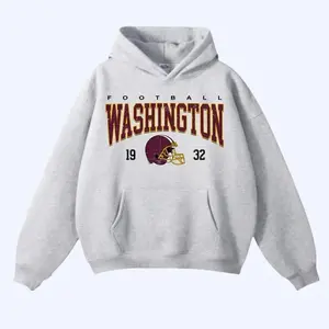 Vintage Washington 19 32 Football Crewneck Hoodie, Retro Game Day Washington Pullover Hoodie, Classic Washington Fan Apparel, Washington Football Long sleeve Hoodie