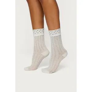 Pointelle Polka Dot Socks